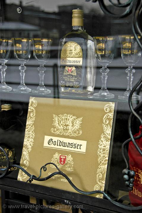 a famous herbal-spicy liqueur called Goldwasser, 'gold water'