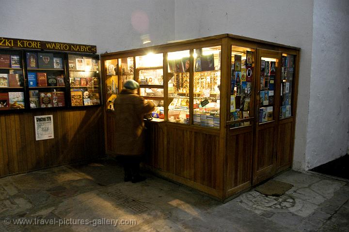 religious trinkets shop in St Mary's Church