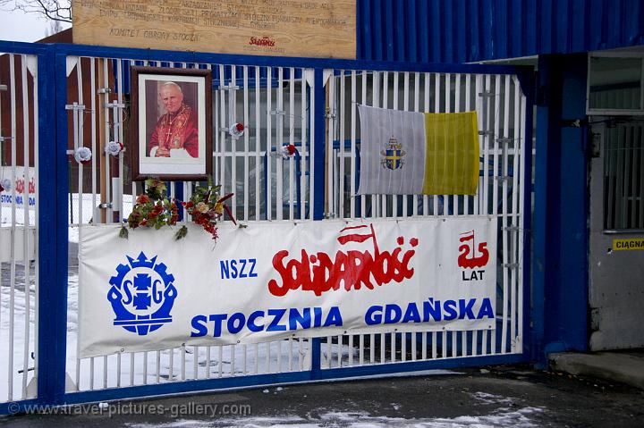 Pope John Paul III remembered at the Gdansk Shipyard