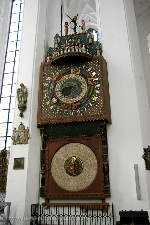 clock inside the St Mary's Church