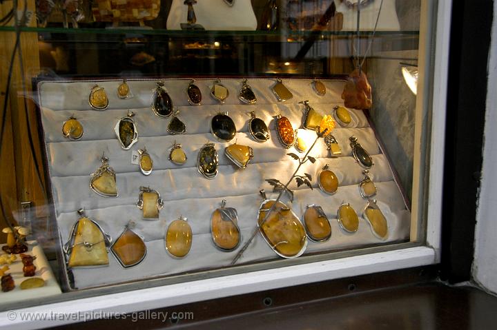 objects made from Amber, a fossilized resin