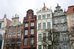 houses on the Royal Way, much of Gdansk was destroyed during WWII