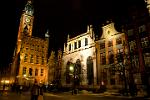 Town Hall and Artus Court by night