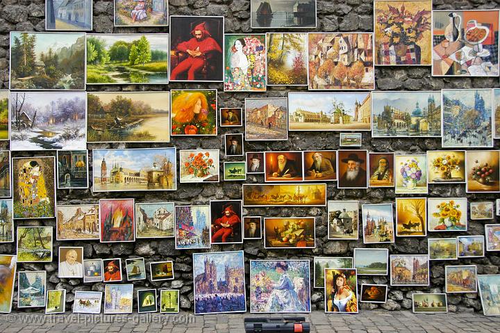 paintings for sale at the old city wall