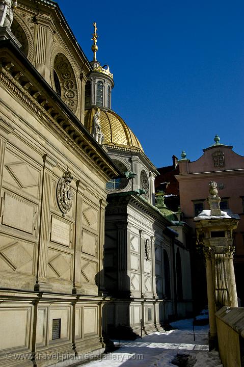 the Royal Chapel at the Wawel Cathedral