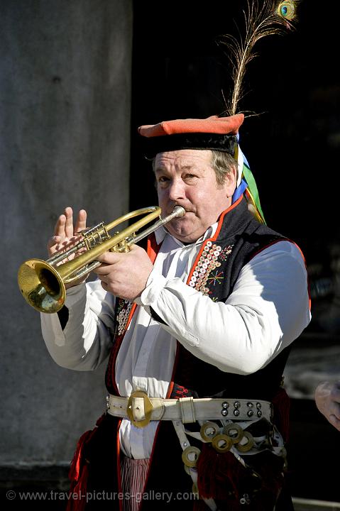 traditional musician at the Rynek Glowny