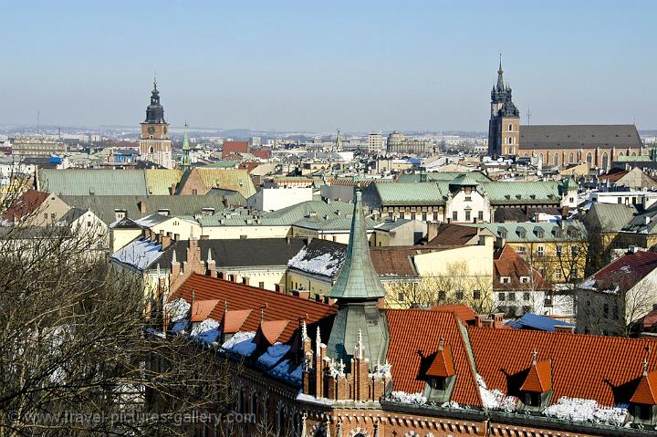 view from the Wawel castle