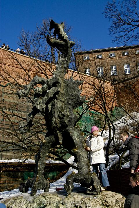 the Krakow dragon, Wawel Hill