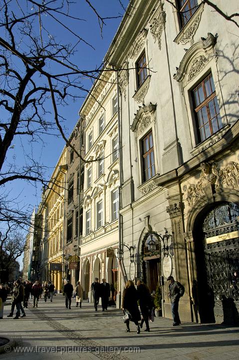 monumental houses on Rynek Glowny (Central Square)