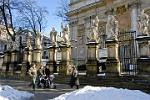 apostles in front of the Peter and Paul Church