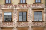 decorated windows, restored after WW II