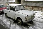 a relic of the communist past; a Trabant car