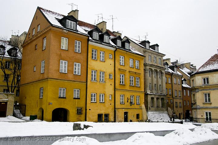 houses in the old town centre