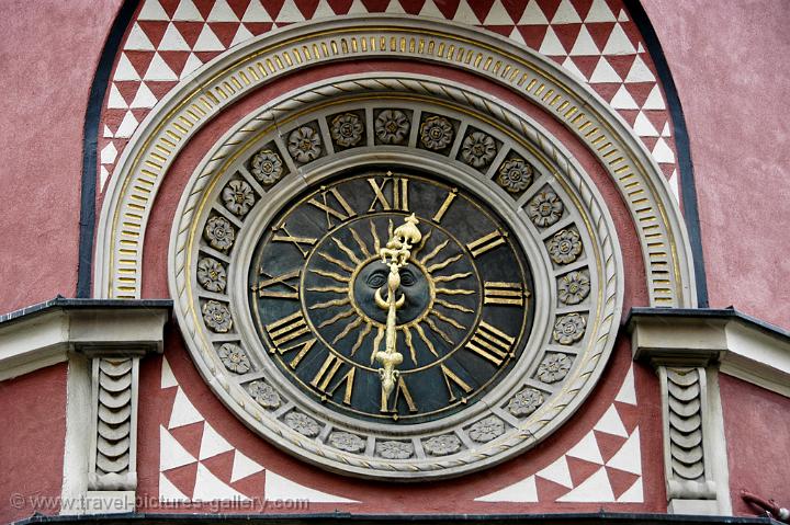 antique clock in the old town