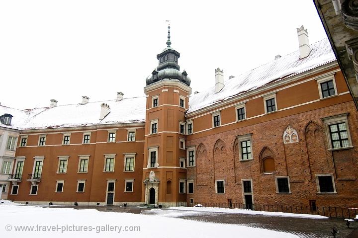 the Royal Castle was also destroyed during WW II and restored afterwards