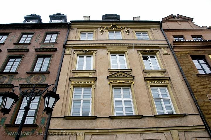 facades on the Old Town Square