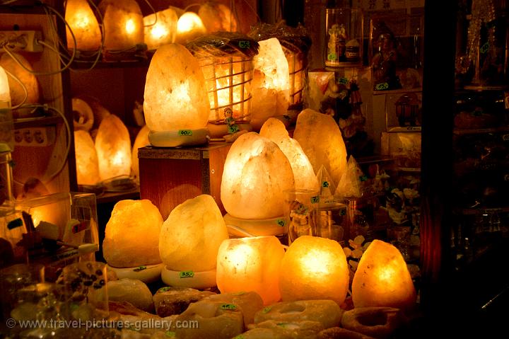 souvenir lamps made out of salt