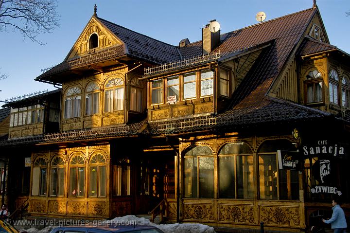 traditional wooden house in Zakopane