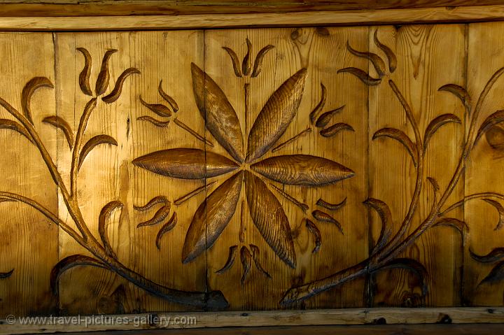 woodcarving on a house