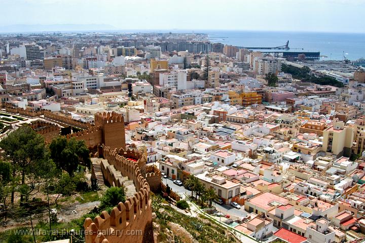 the town and harbour from the Alcazaba