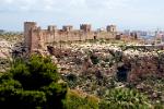 the walls of the Alcazaba