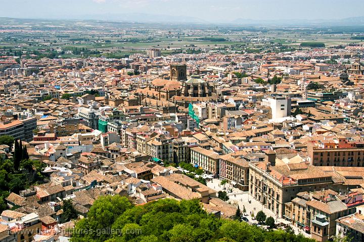 view of the city from the Alhambra