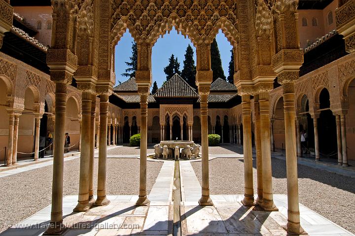 Alhambra, the Palace and Courtyard of the Lions