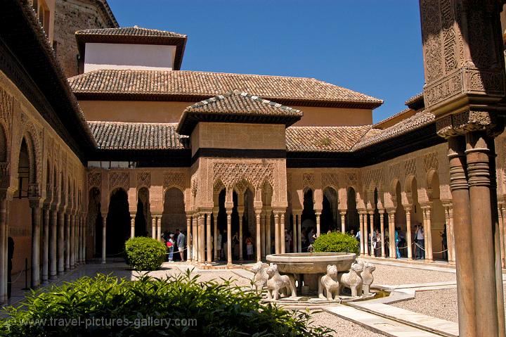 Alhambra, the Palace and Courtyard of the Lions