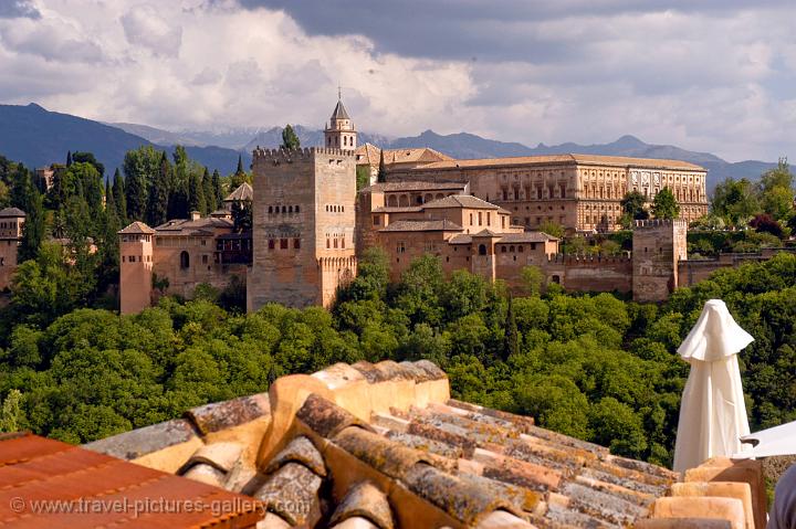 view of the Alhambra from the Mirador San Nicolas