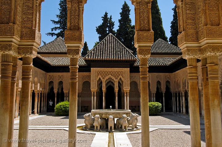 Alhambra, the Palace and Courtyard of the Lions