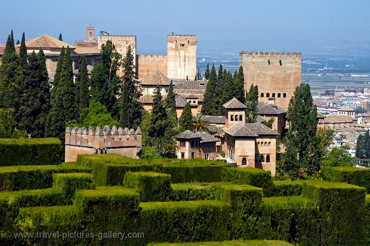 the Generalife Gardens, Alcazaba Fortress