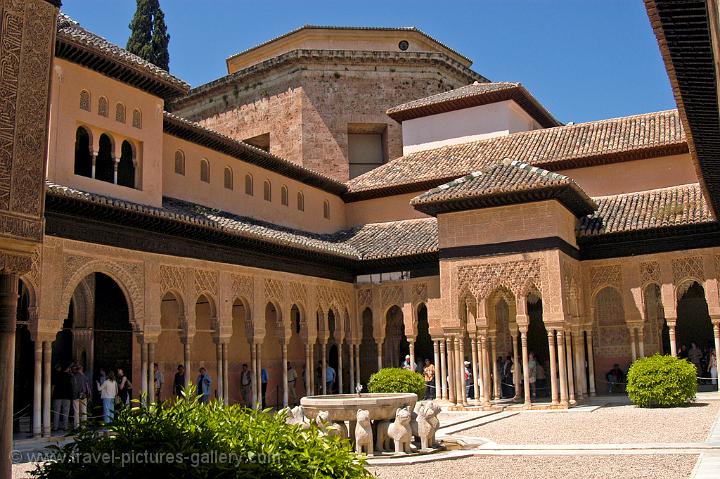 Alhambra, the Palace and Courtyard of the Lions