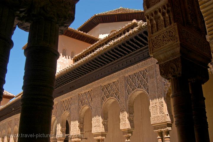 Alhambra, the Palace and Courtyard of the Lions