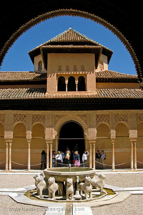 Alhambra, the Palace and Courtyard of the Lions