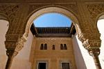 stucco arch at the Comares palace, Alhambra