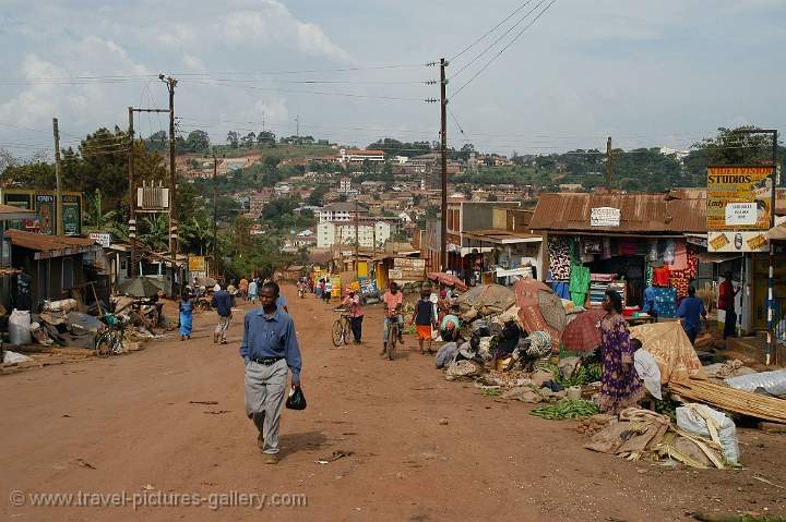 a market in a city suburb