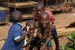 kids having fun at a local market